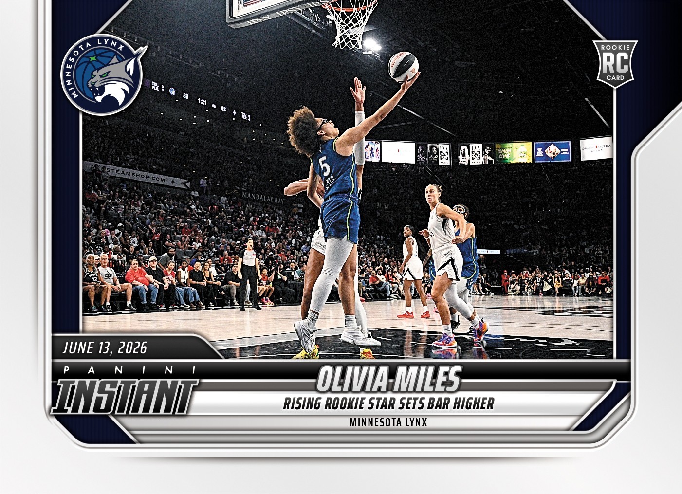 2026 Panini Instant WNBA #154 Olivia Miles Minnesota Lynx RC PRESALE