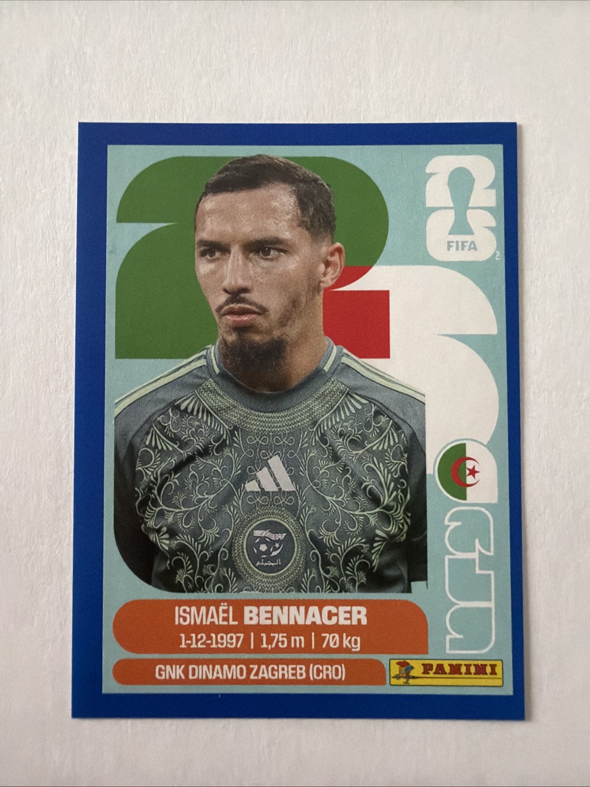 2026 FIFA World Cup Panini Sticker Ismael Bennacer BLUE Border #ALG 8 Algeria
