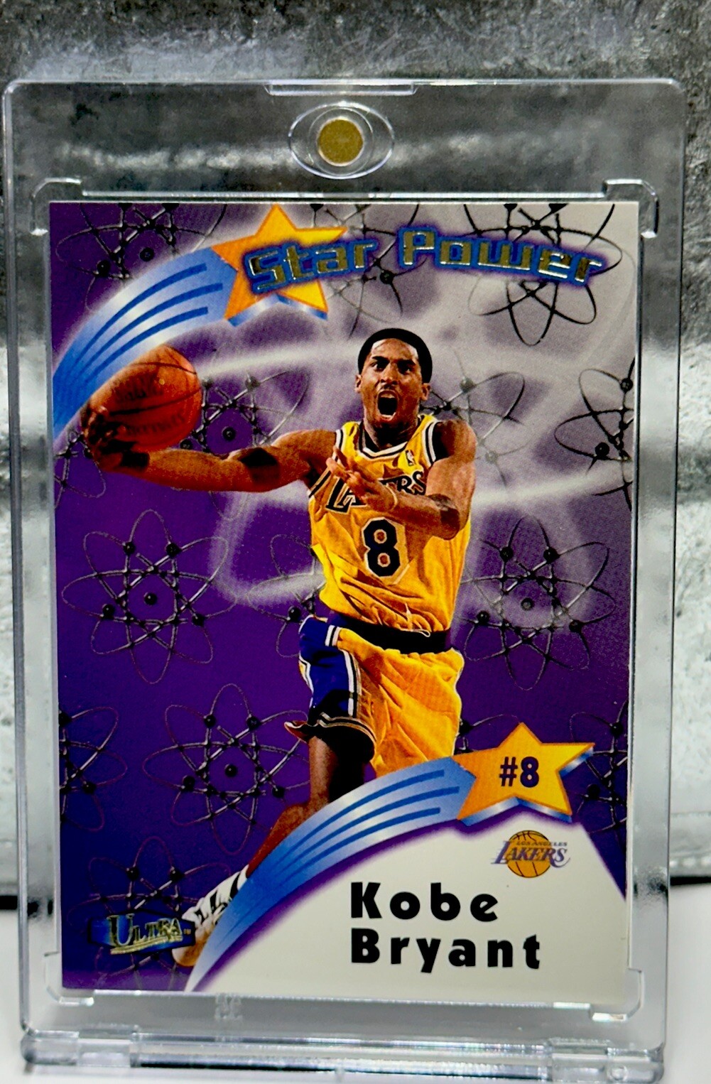 KOBE BRYANT CARD FLEER ULTRA CHROME FOIL SP INSERT RARE FLEER LAKERS JERSEY #8