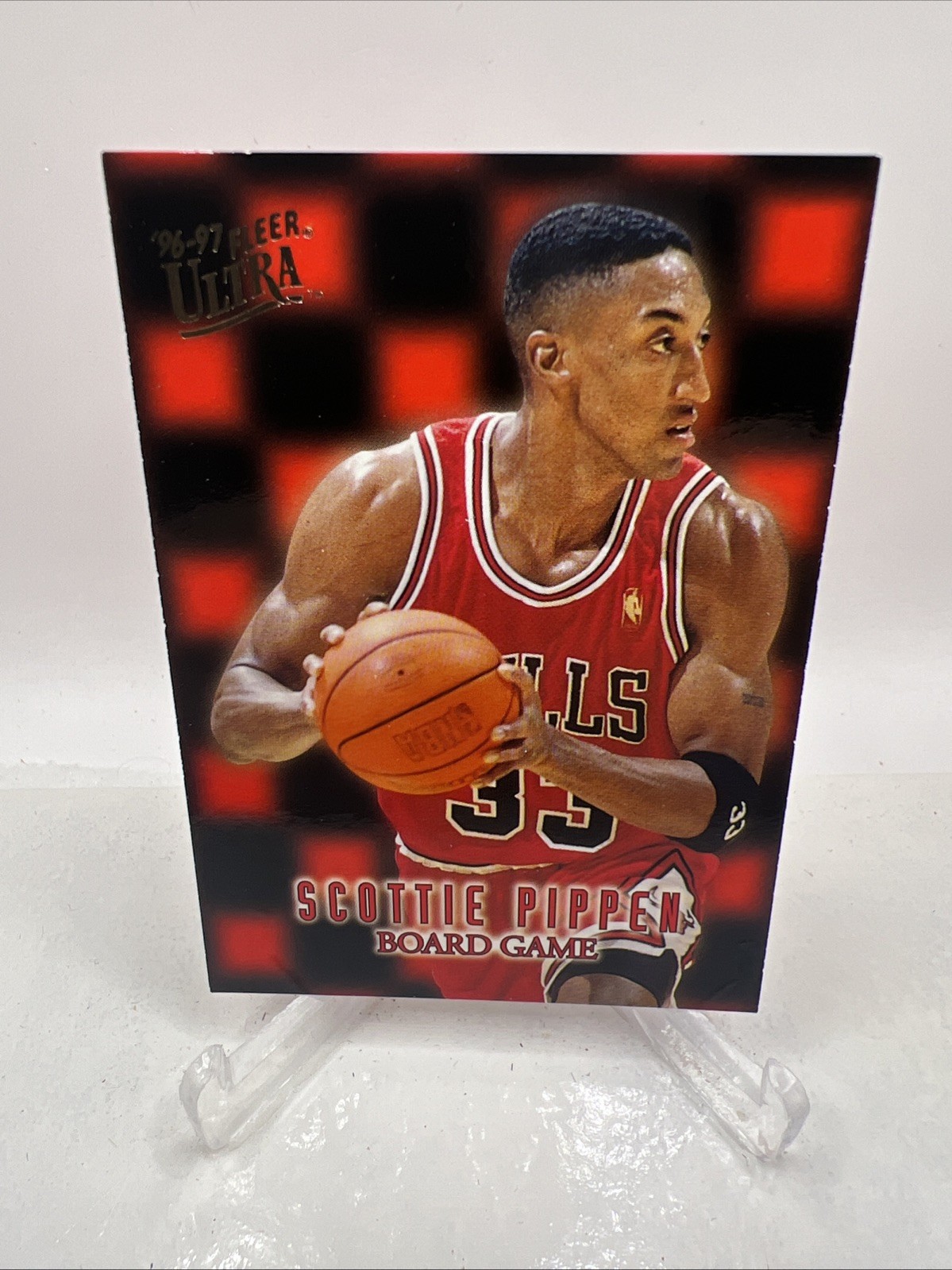 1996-97 Fleer Ultra Scottie Pippen Board Game Insert #15 Bulls HOF Rare 90s NBA