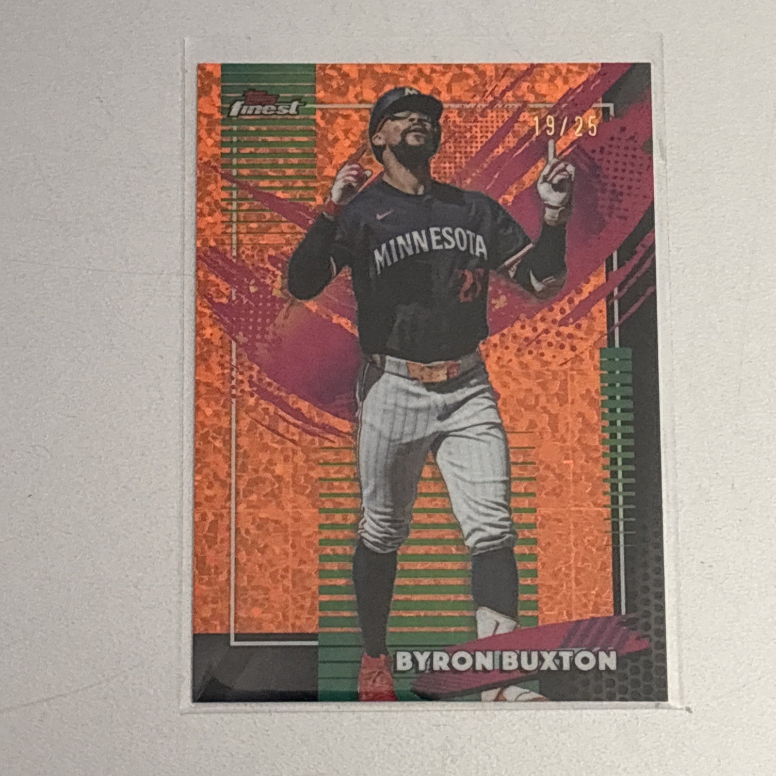 BYRON BUXTON 2026 Topps Finest Rare Orange Mini Diamond /25 🔥Twins #225