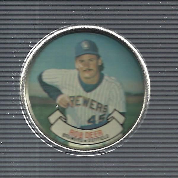 1987 Topps Coins #10 Rob Deer – BB