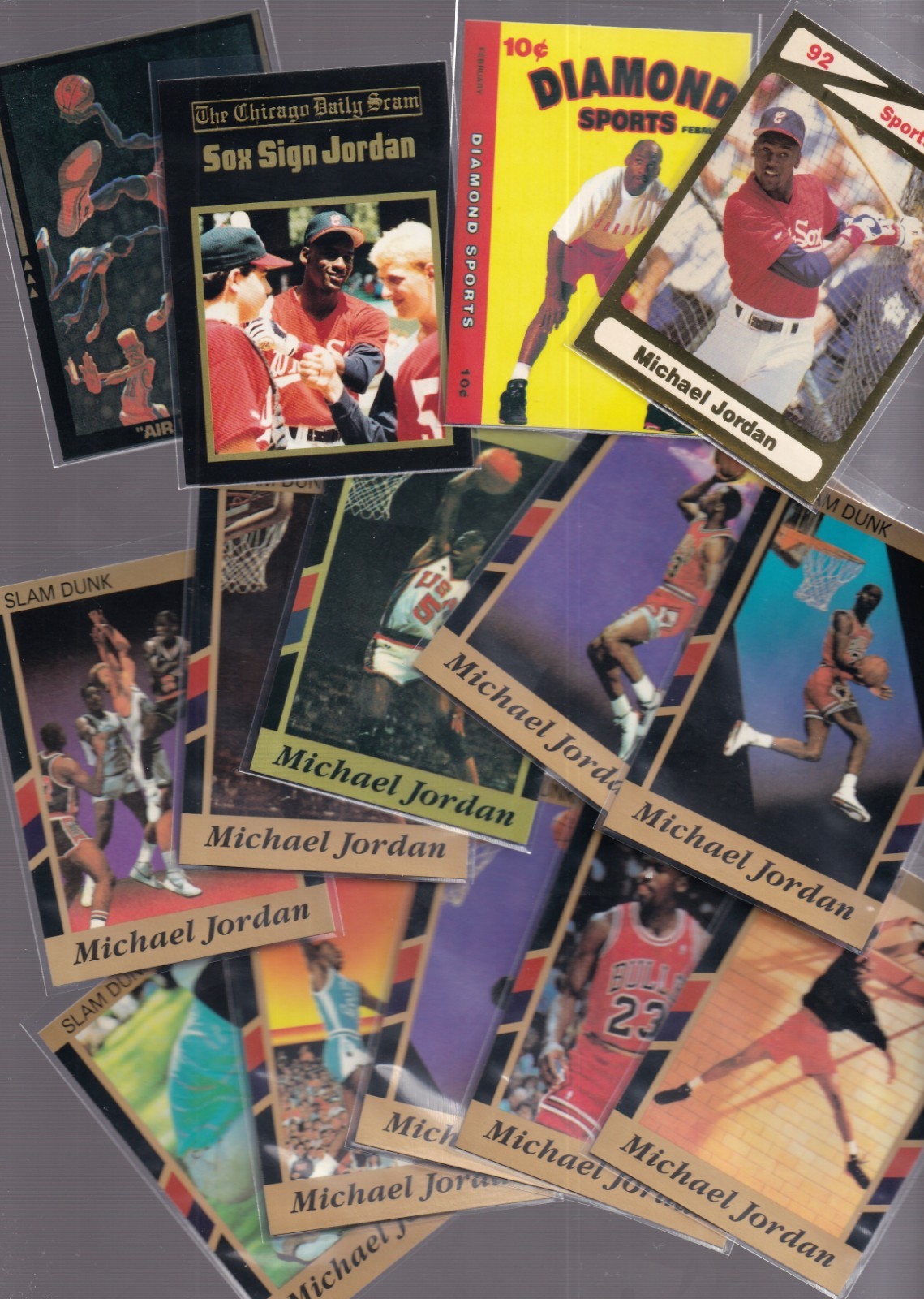 (33) – Michael Jordan 1990’s Broder / Wheaties Basketball Cards HOF Bulls
