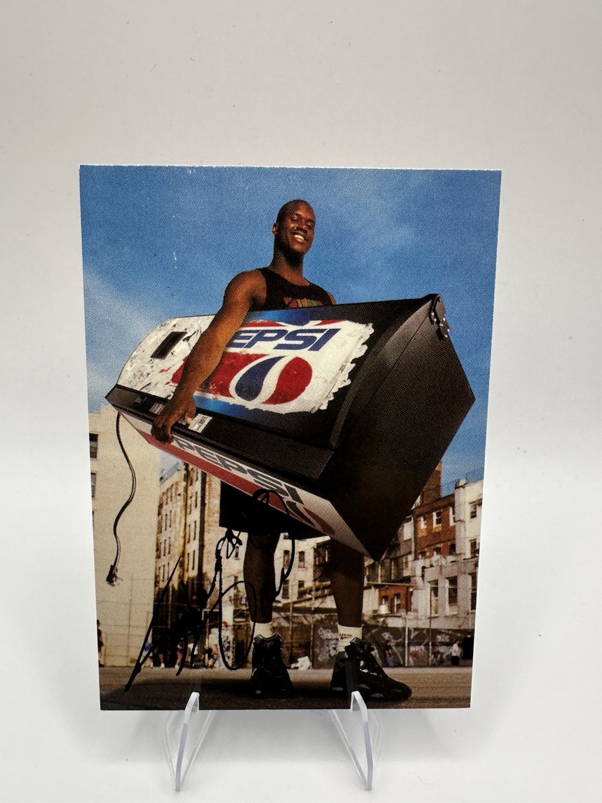 Shaquille O’Neal 1990s Pepsi Promo Gold Signature-Don’t Even Think About It back