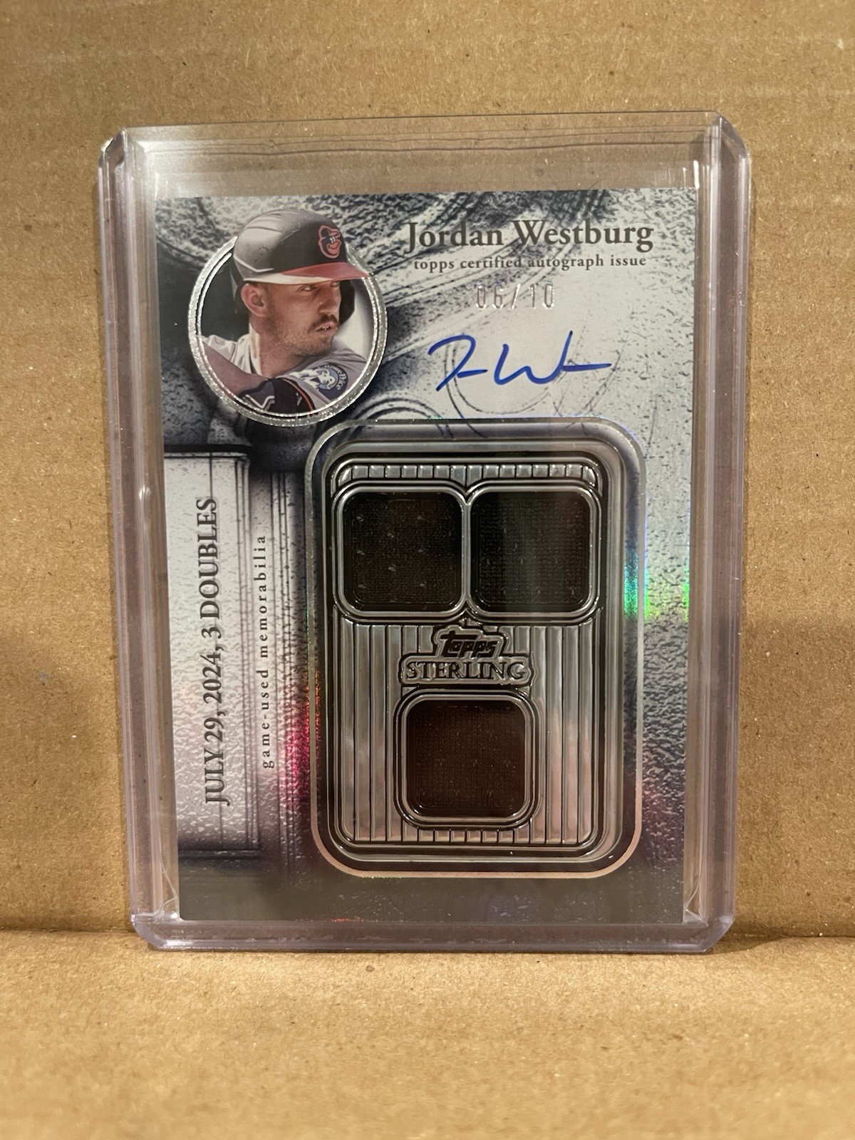 2024 Topps Triple Threads Auto Relic /10 Jordan Westburg Orioles #RTR-JWE