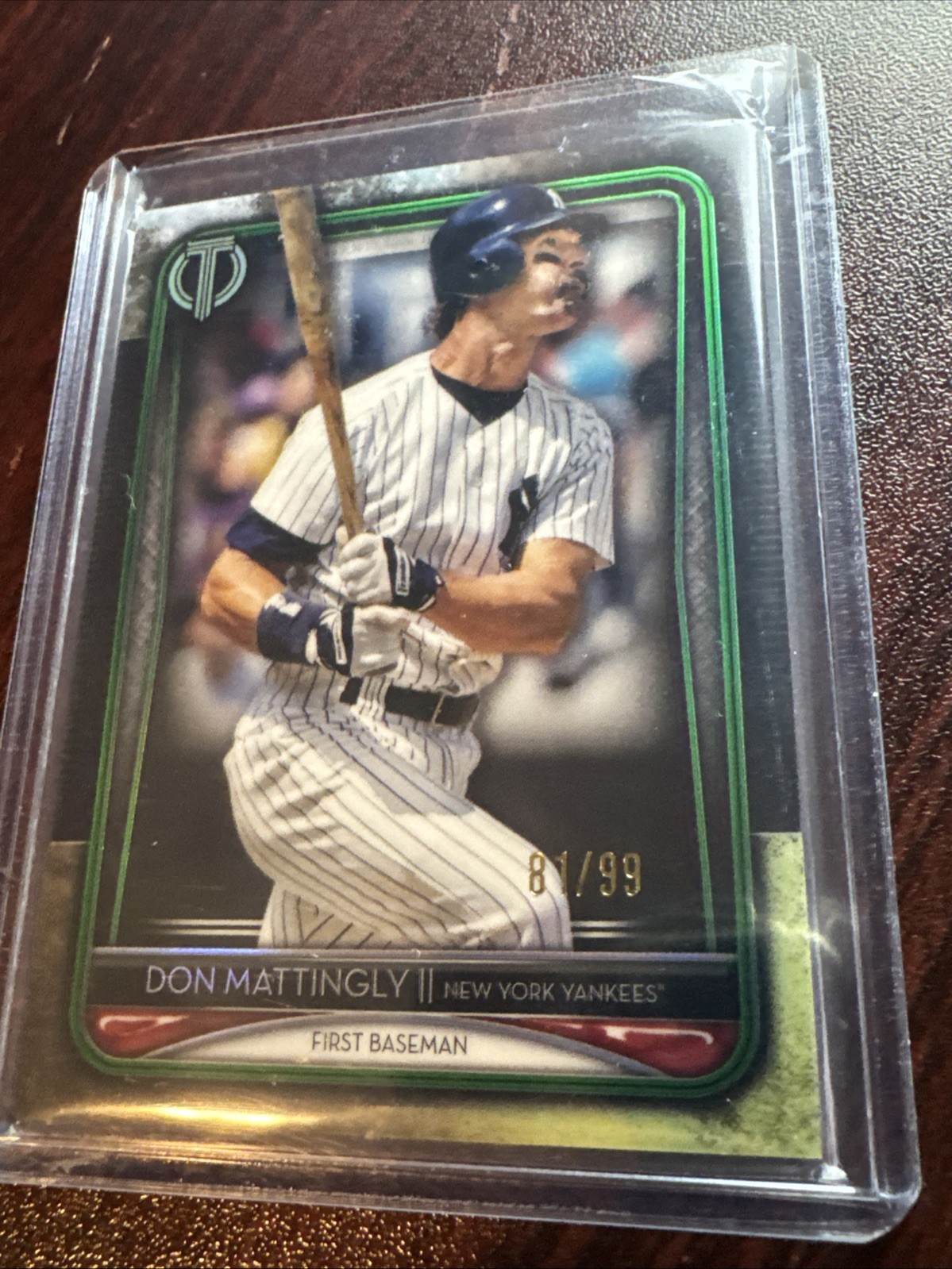 2020 TOPPS TRIBUTE #32 DON MATTINGLY NEW YORK YANKEES 81/99 GREEN