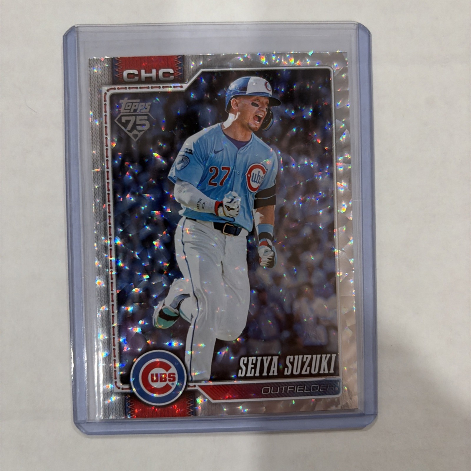 2026 Topps Series 2 – Seiya Suzuki Silver Crackle Foil #685
