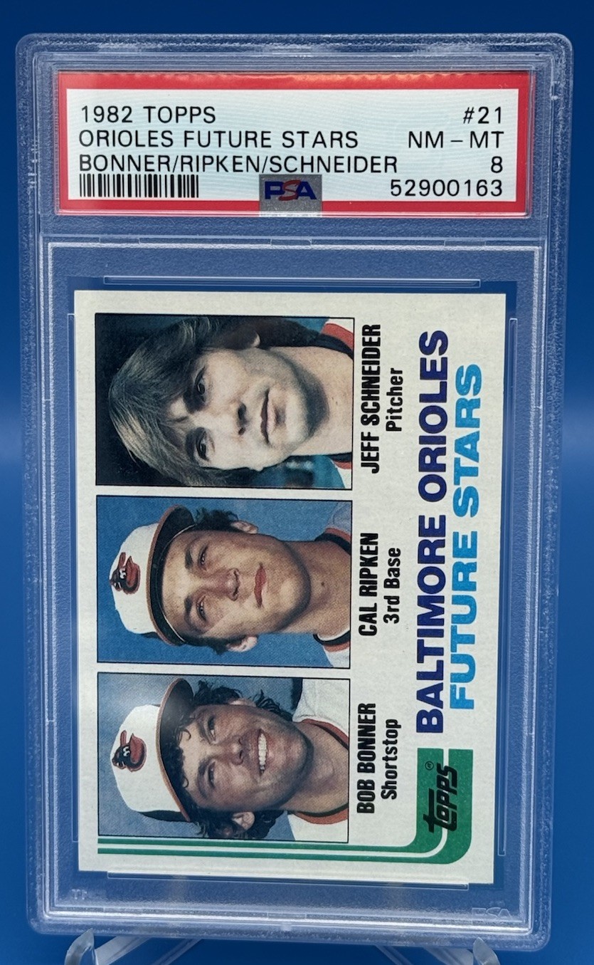 1982 Topps #21 CAL RIPKEN Jr. RC Rookie PSA 8 Baltimore Orioles HOF
