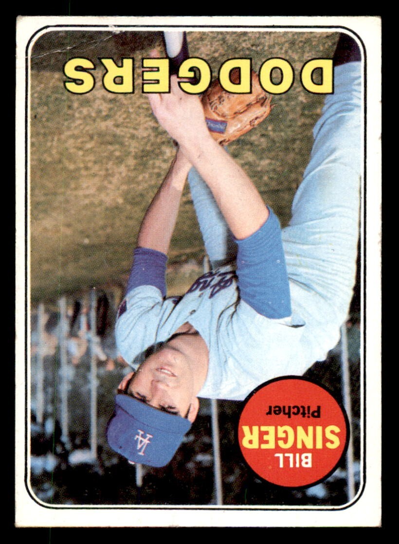 1969 Topps – High # #575 Bill Singer GD (Crease)