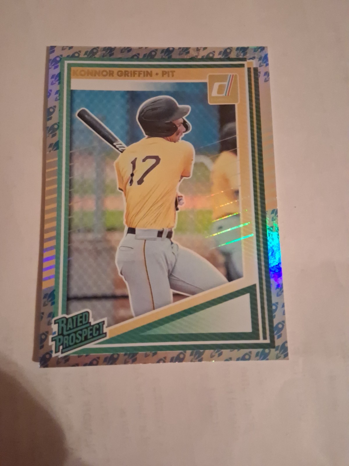 2025 ROCKET Panini Donruss Rated Prospect Konnor Griffin #123 Pittsburgh Pirates