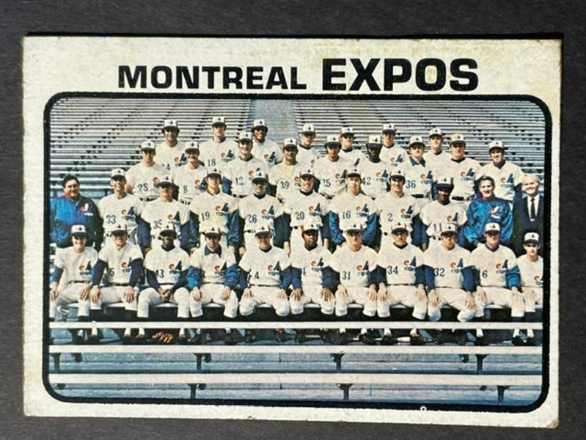 VINTAGE 1973 Topps MONTREAL EXPOS # 576 -🔥SCARCE HIGH # – SP🔥 – EX