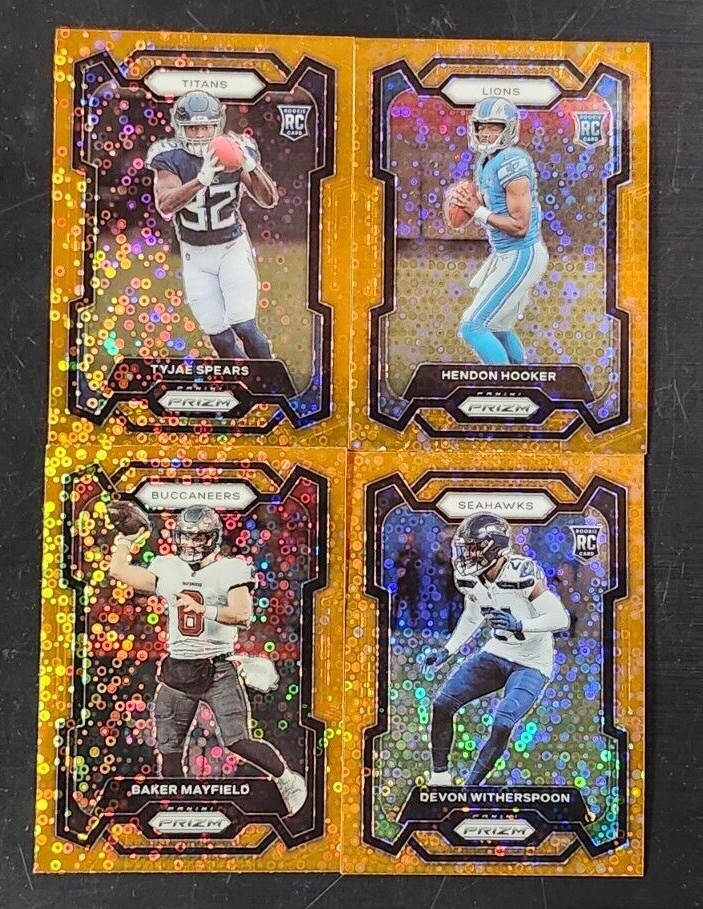 2023 Prizm Football ORANGE DISCO PRIZMS 251-400 with Rookies You Pick the Card