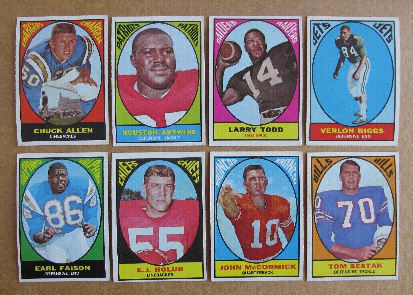 1967 TOPPS FOOTBALL CARD SINGLES COMPLETE YOUR SET PICK CHOOSE UPDATED 7/16