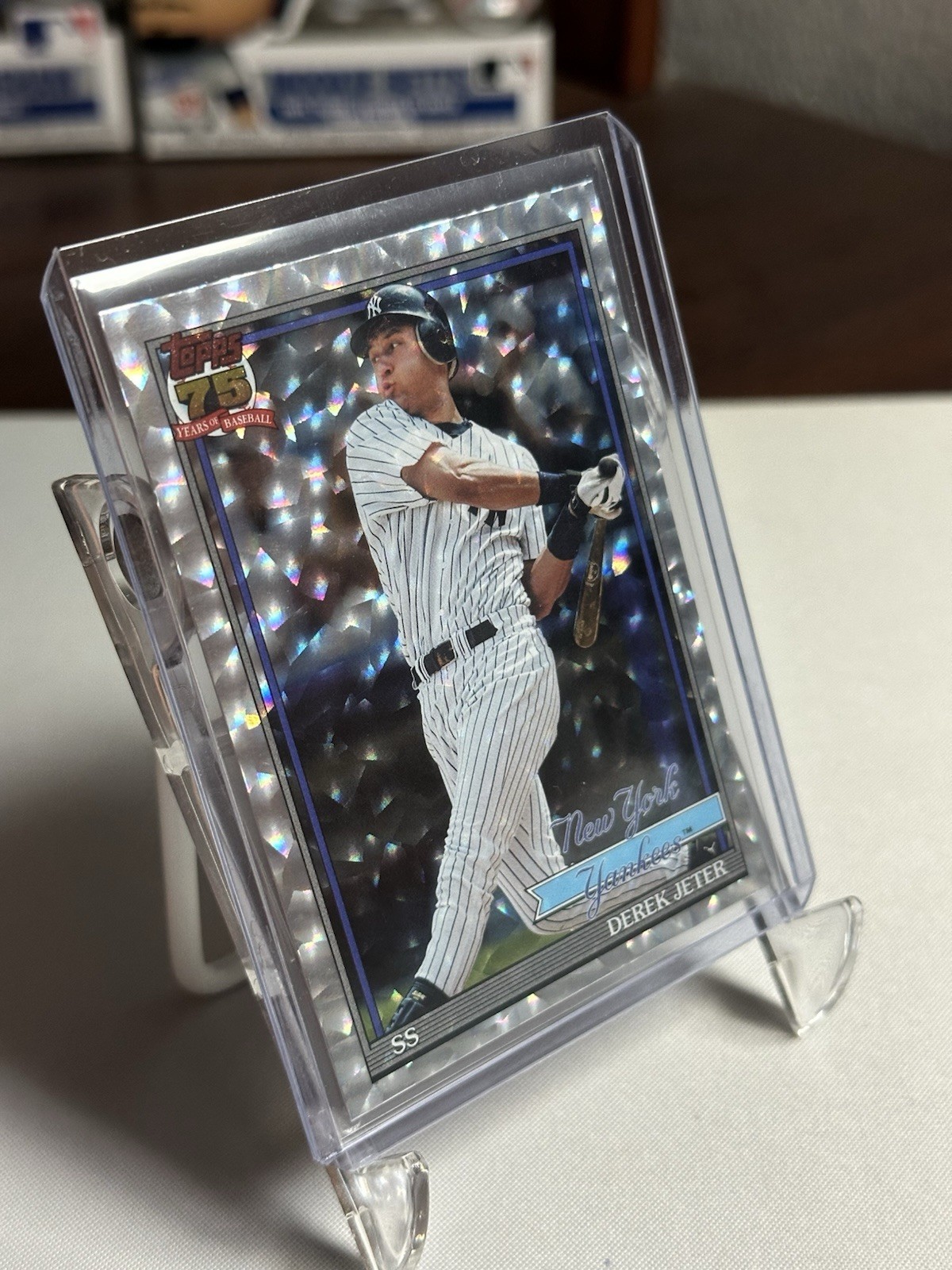 2026 Topps Series 1 DEREK JETER Crackle 1991 75th Anniversary #T91-30