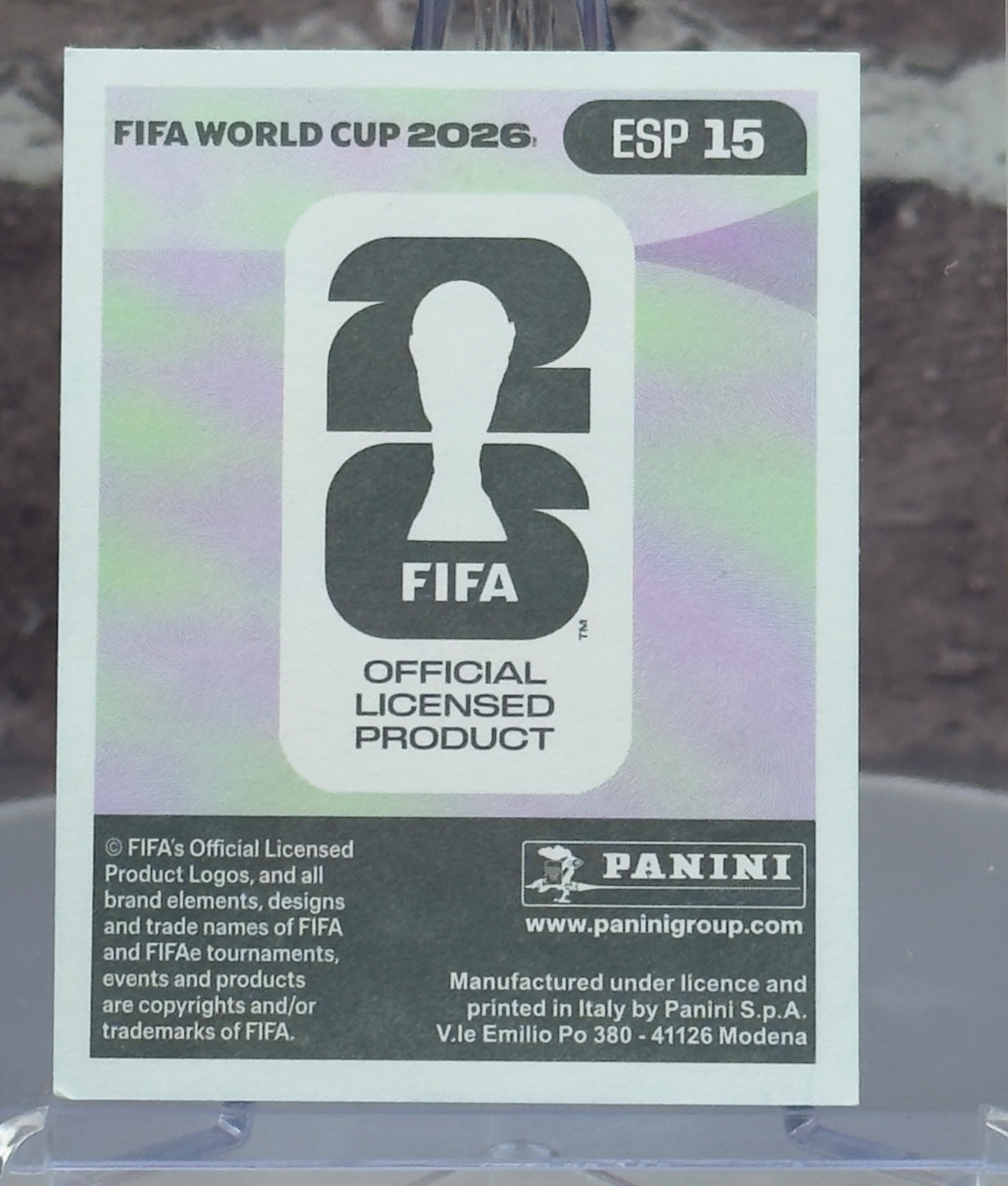 2026 Panini FIFA Sticker Lamine Yamal ESP 15 – Latin BORDERLESS FC Barcelona