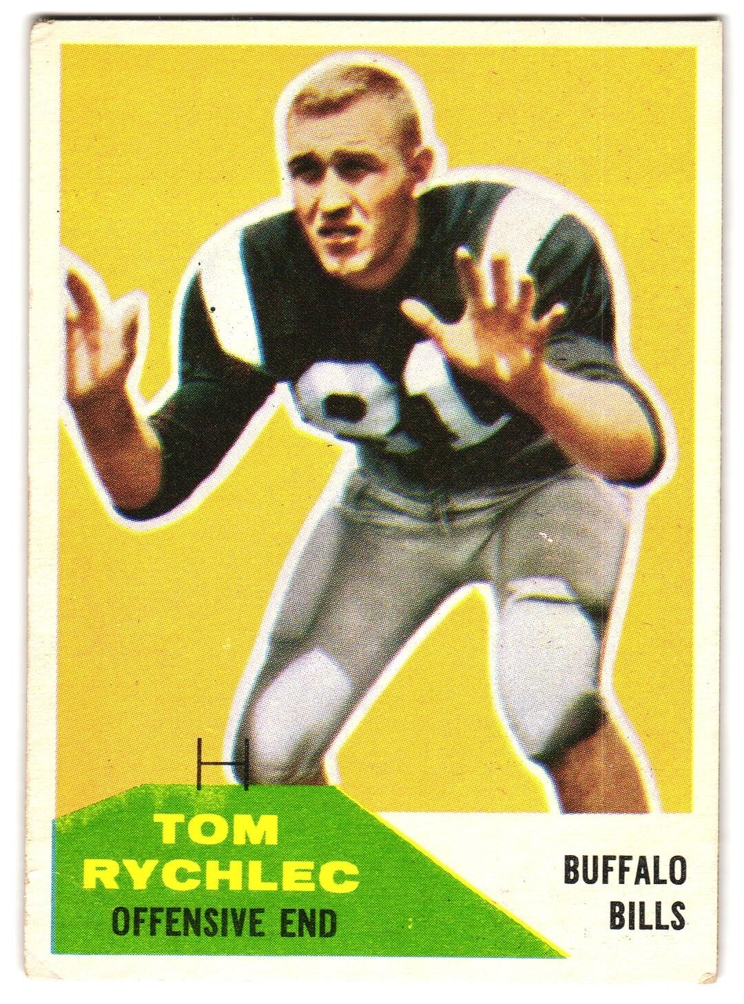 Tom Rychlec 1960 Fleer NFL Card # 85