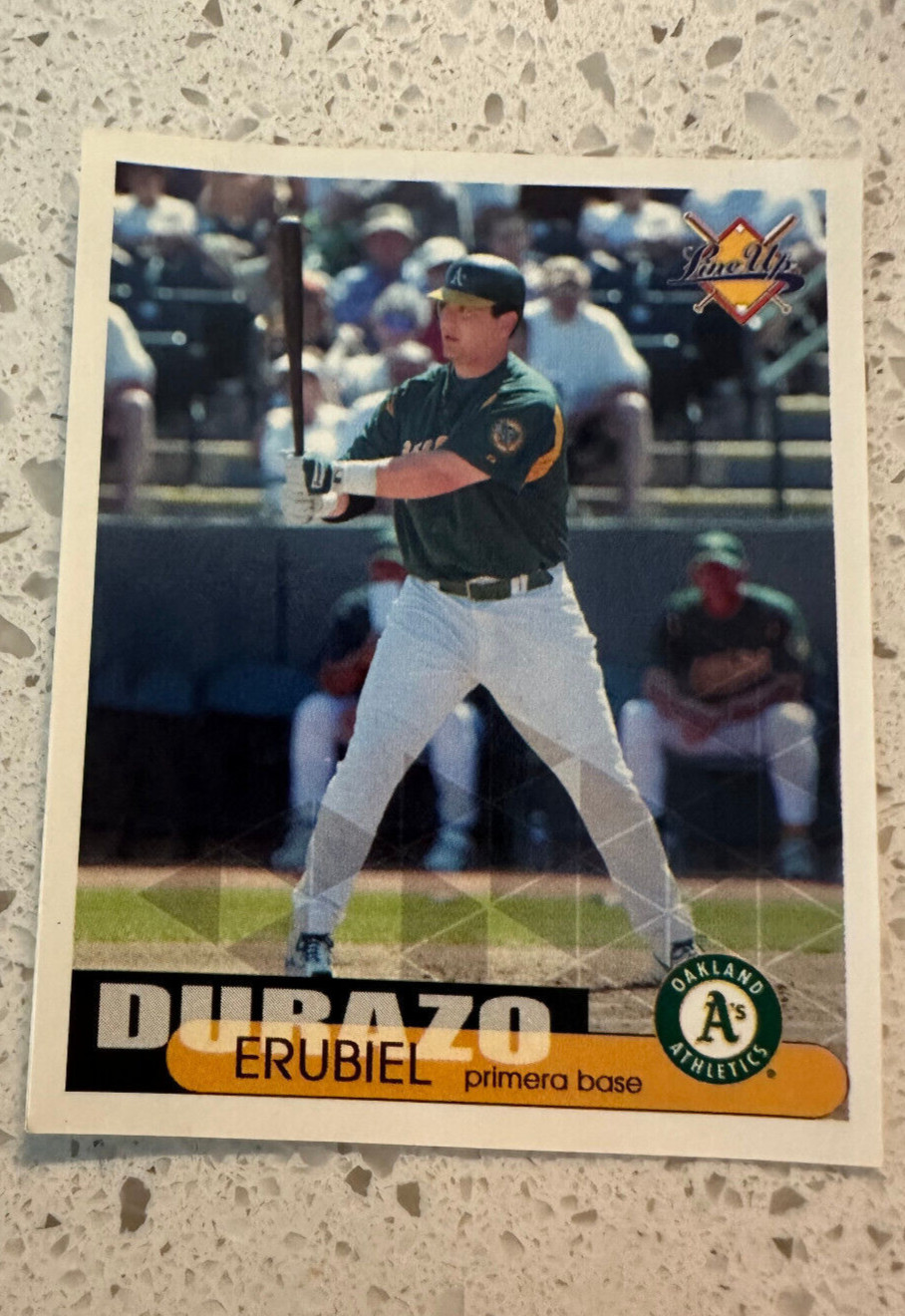 2005 Venezuelan Baseball Sticker Latin Power Erubiel Durazo Oakland Athletics