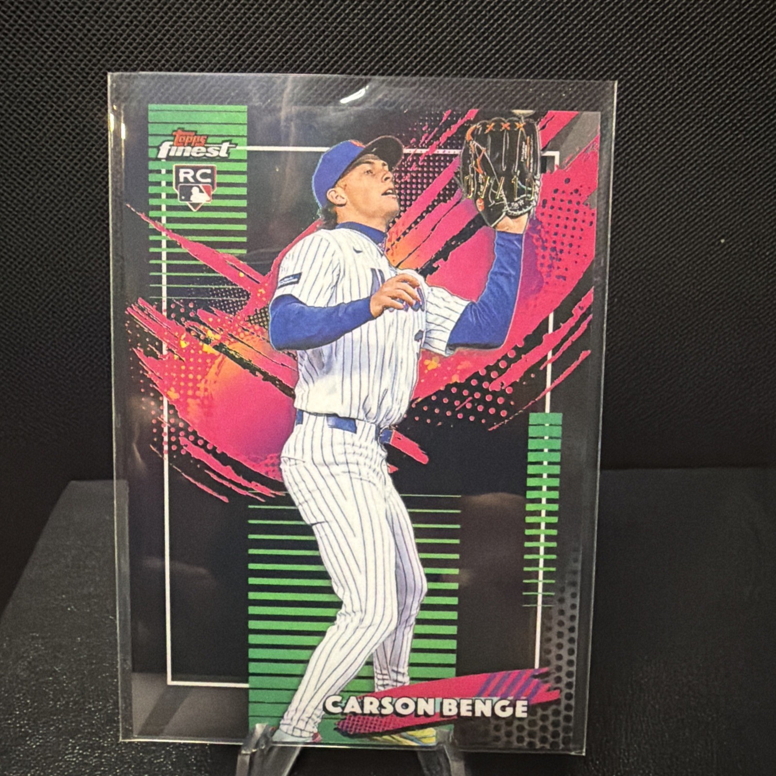 Topps Finest 2026 Carson Benge Rare True Black Refractor /10 RC!! RARE SSP Mets