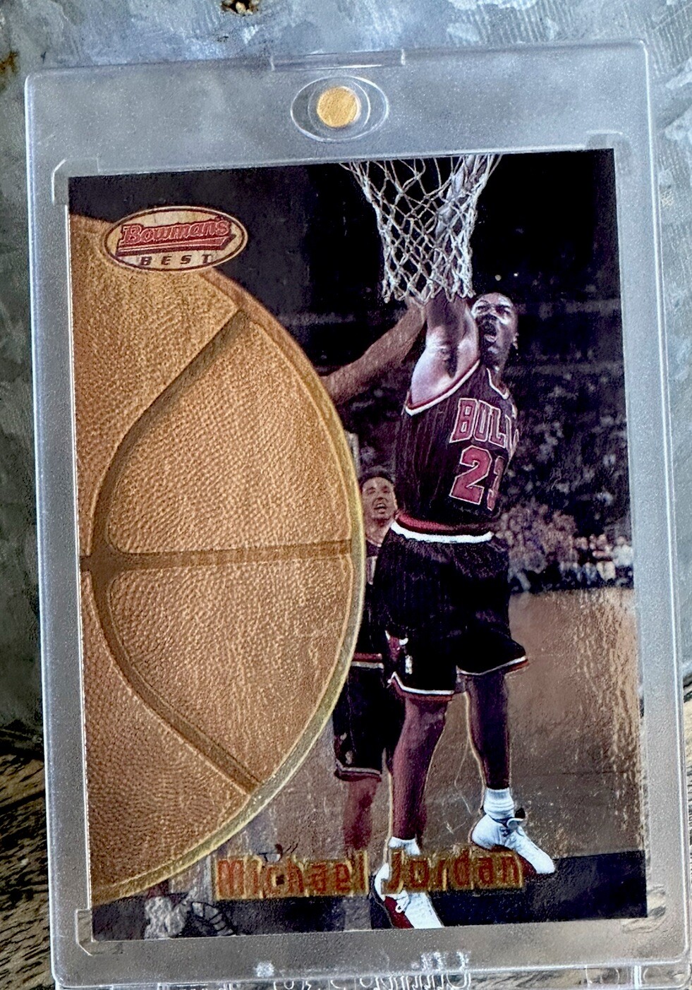 Michael Jordan Card TOPPS 90’s INSERT GOLD HOLO FOIL RARE 🔥 BULLS JERSEY #23