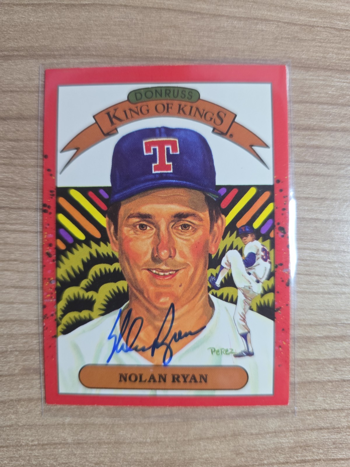 1989 Leaf Donruss King of Kings #665 Nolan Ryan Autograph Auth Nolan Ryan Found.