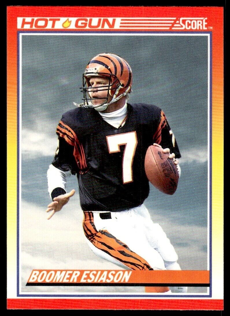 1990 SCORE NFL FOOTBALL HOT GUN Card #316🤩😎BOOMER ESIASON, Cincinnati Bengals