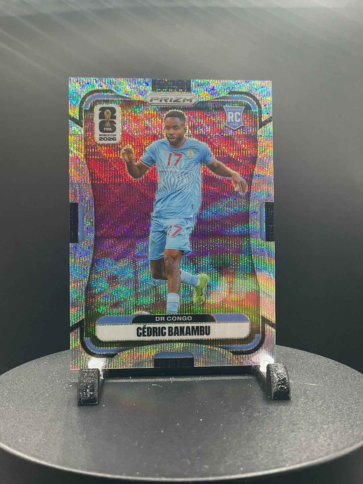 2026 Prizm FIFA World Cup World Cup Wave Prizm #464 Cedric Bakambu, DR Congo RC