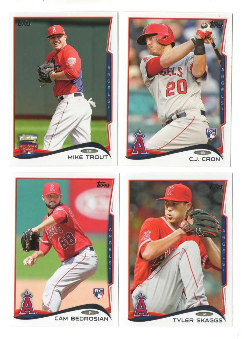 2014 Topps Update – LOS ANGELES ANGELS of ANAHEIM Team Set w/ Mike Trout