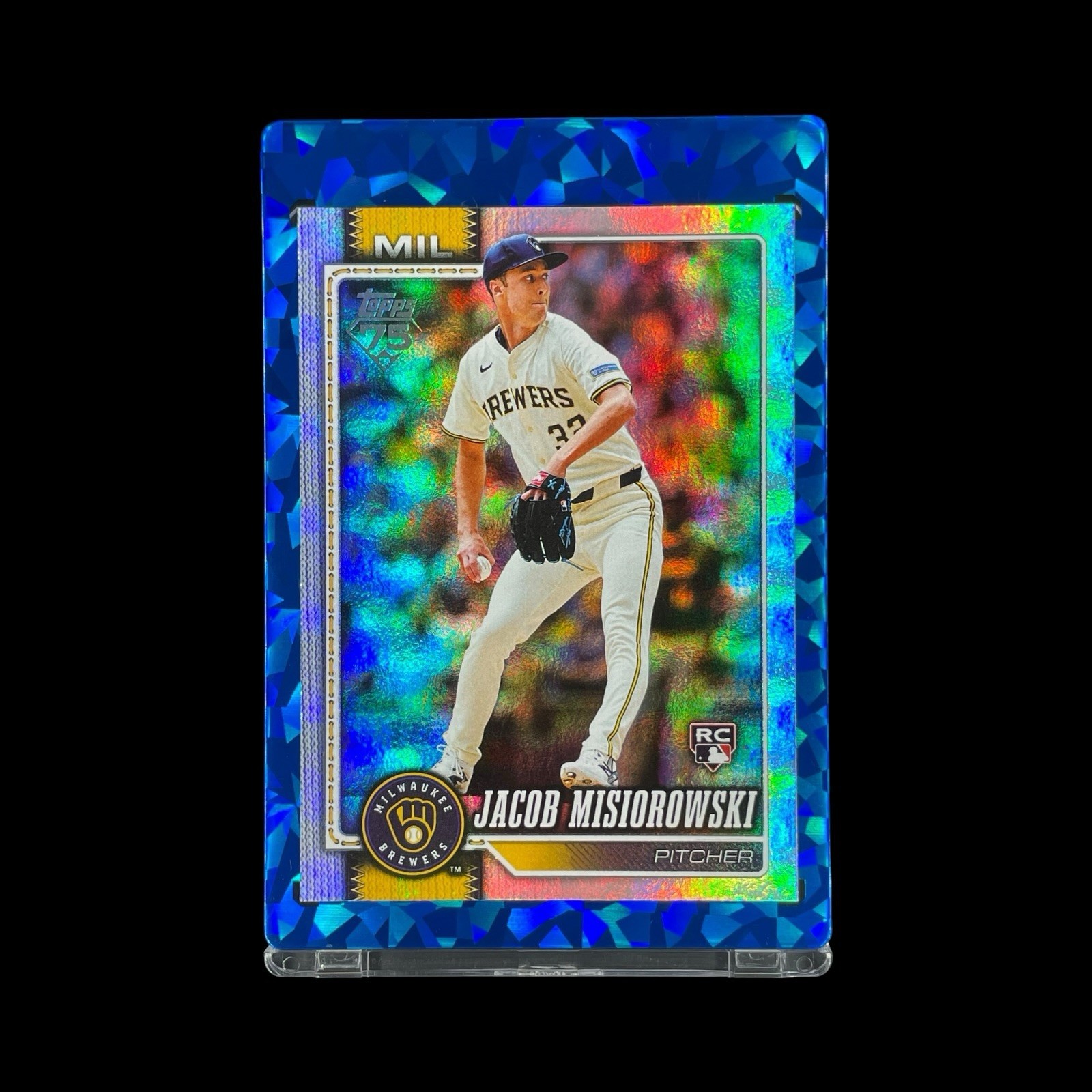 JACOB MISIOROWSKI RAINBOW FOIL HOLO ROOKIE 2026 Topps Series 1 RC Card – Brewers