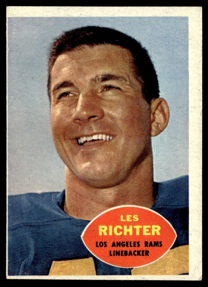 1960 Topps Les Richter – Los Angeles Rams #68