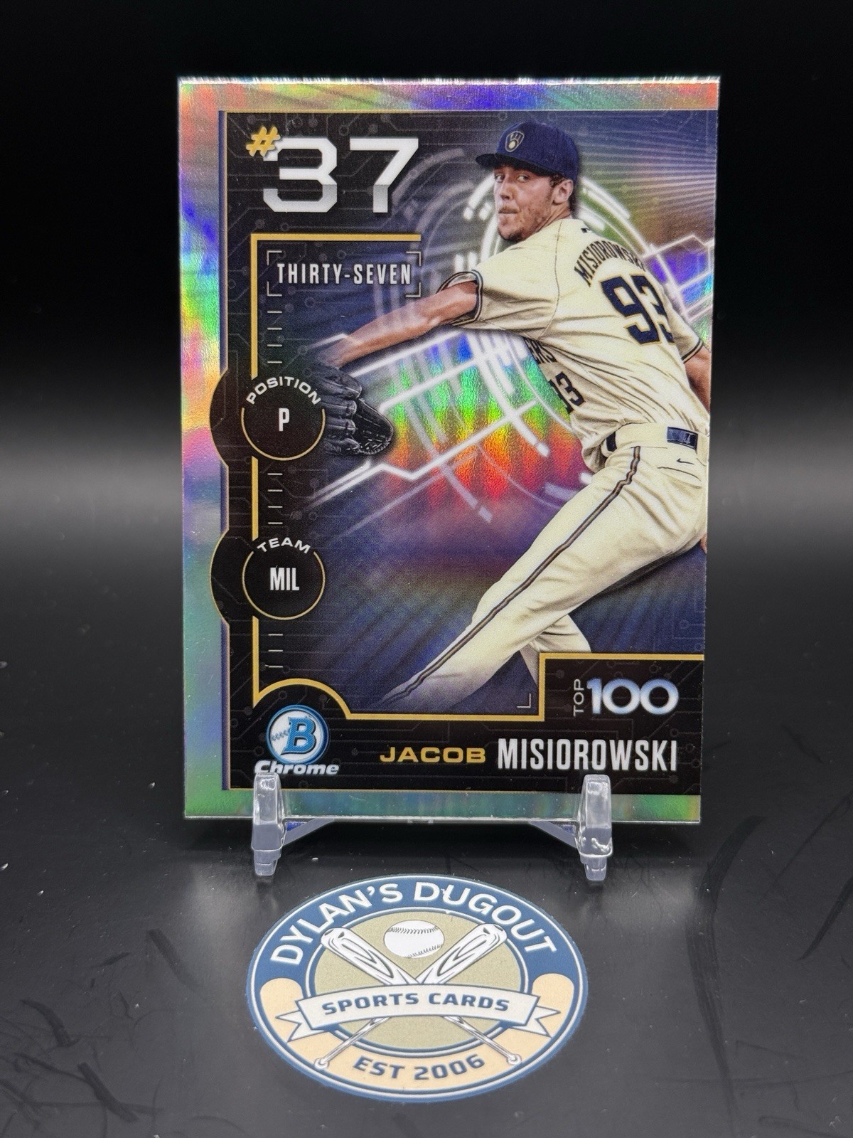 2025 Bowman – Bowman Scouts Top 100 Chrome Jacob Misiorowski #BTP-37 (RC)