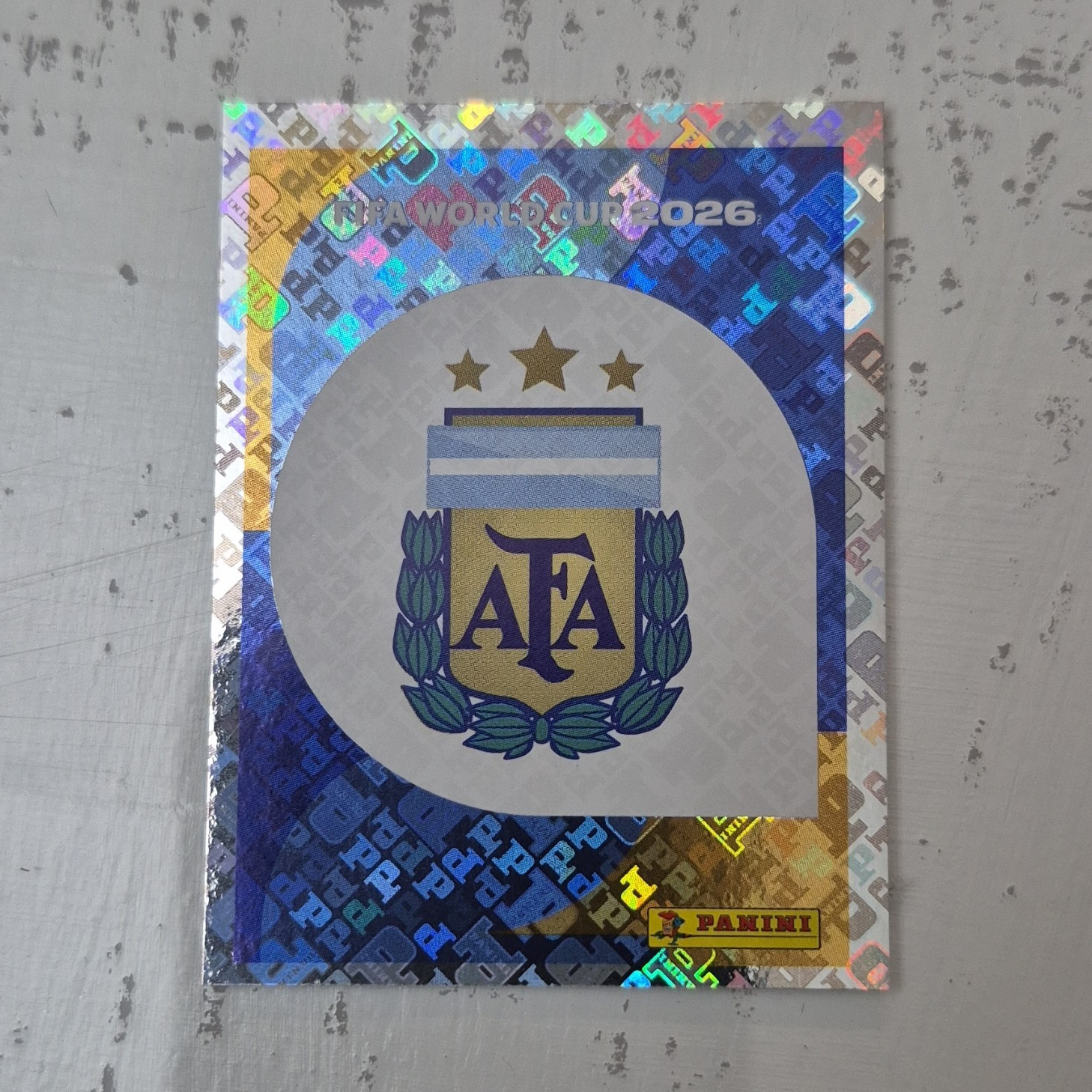 Panini FIFA World Cup 2026 Argentina Team Crest Sticker Card ARG 1