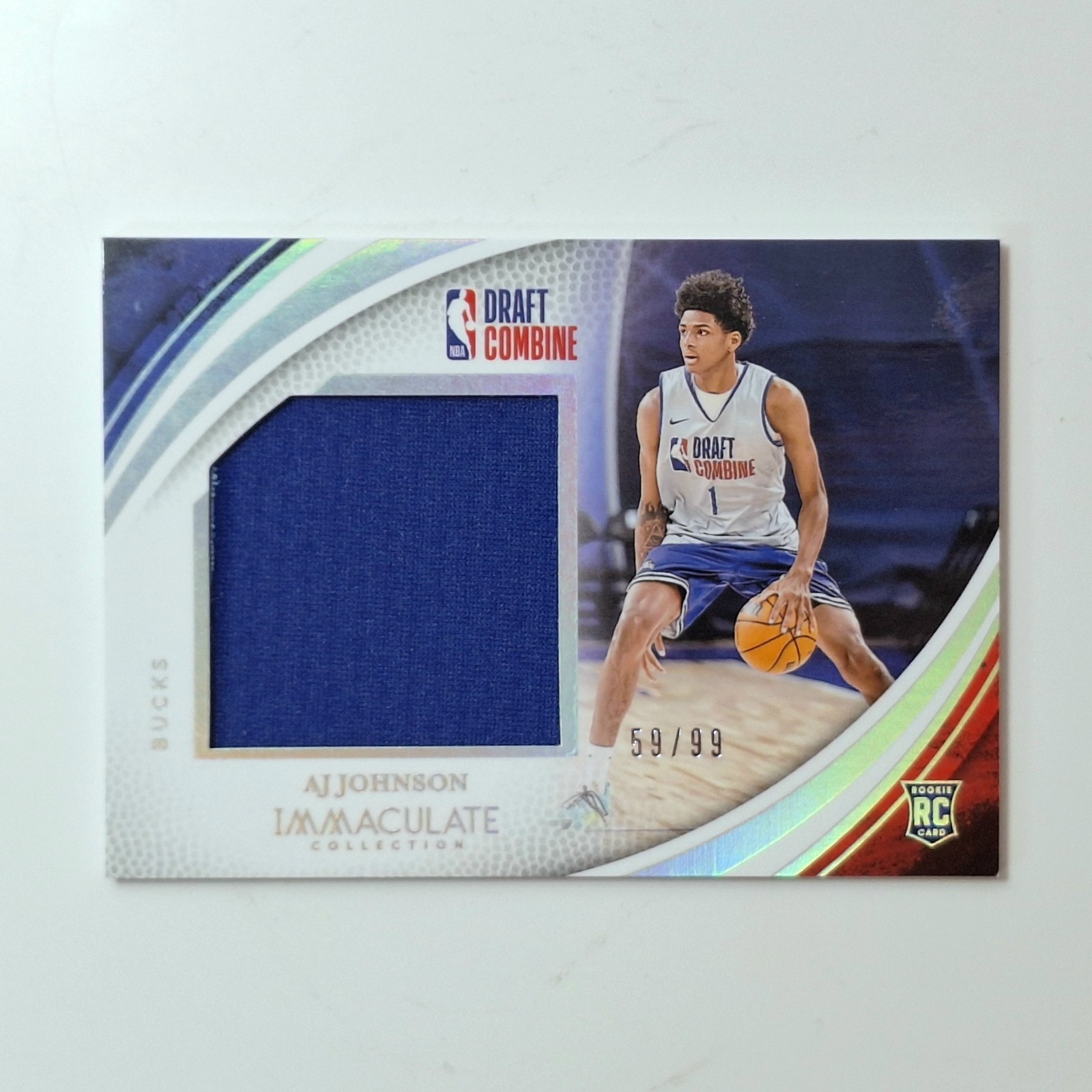 2024-25 Panini Immaculate Collection Draft Combine RC Patch Aj Johnson /99