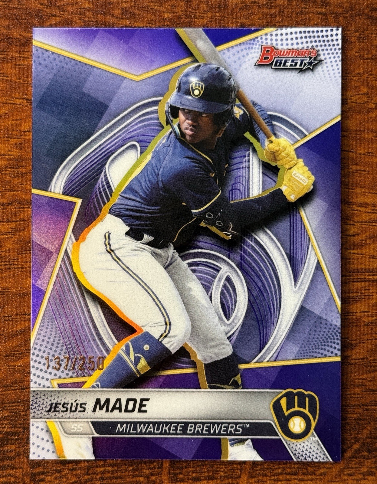 2025 Bowman’s Best Jesus Made Top Prospects Purple Refractor /250 #TP-17