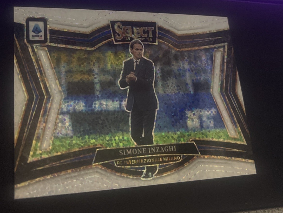 SIMONE INZAGHI InterMilan 2024-25 Panini Select Field Level White Sparkle Prizm