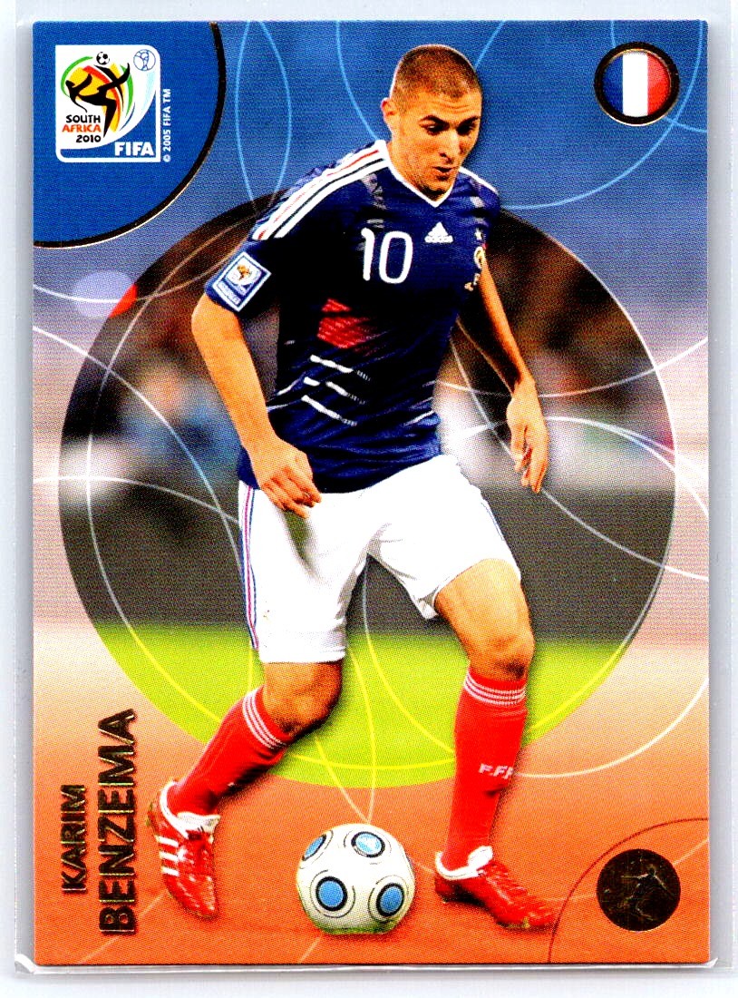 Panini 2010 FIFA World Cup South Africa Karim Benzema France Base Set #110 bX9f