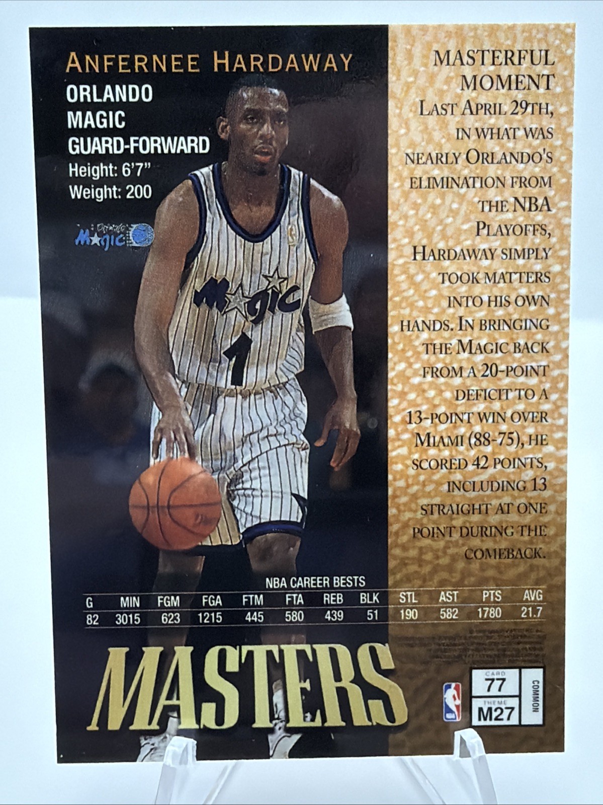 1997-98 Topps Finest – Common Bronze Anfernee Hardaway #77