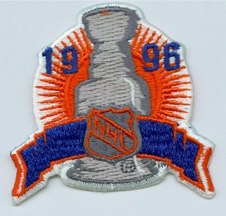 1996 Stanley Cup 2-1/2 inch Embroidered Patch Avalanche Hockey Emblem Iron On