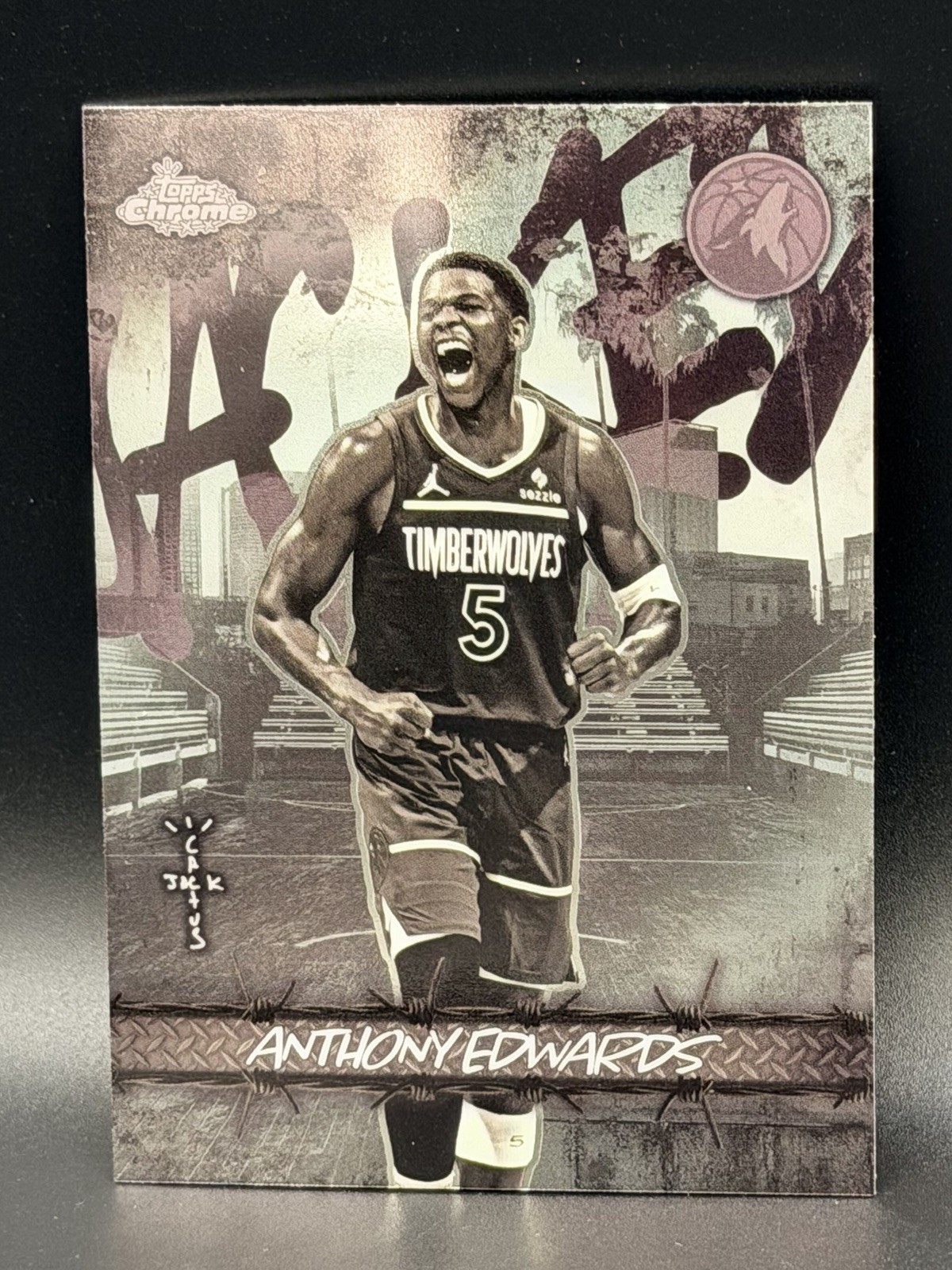 2025-26 Topps Chrome x Cactus Jack Anthony Edwards #JU-20 Jacked Up Timberwolves