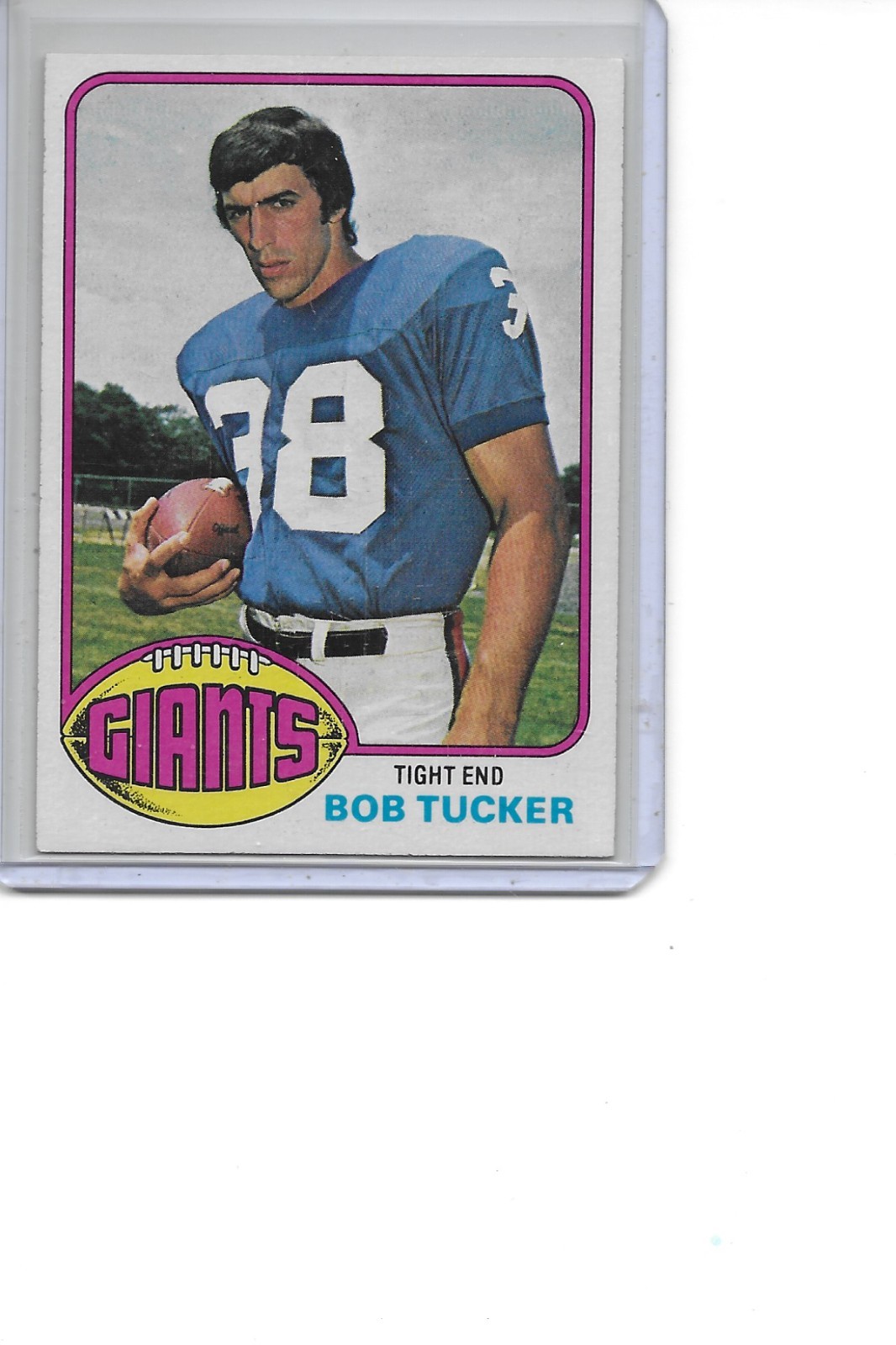 1976 Topps Bob Tucker New York Giants Football Card #417