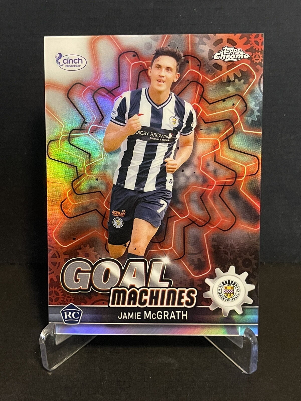 2021-22 Topps Chrome SPFL GOAL MACHINES REFRACTOR #GM-5 Jamie McGrath RC