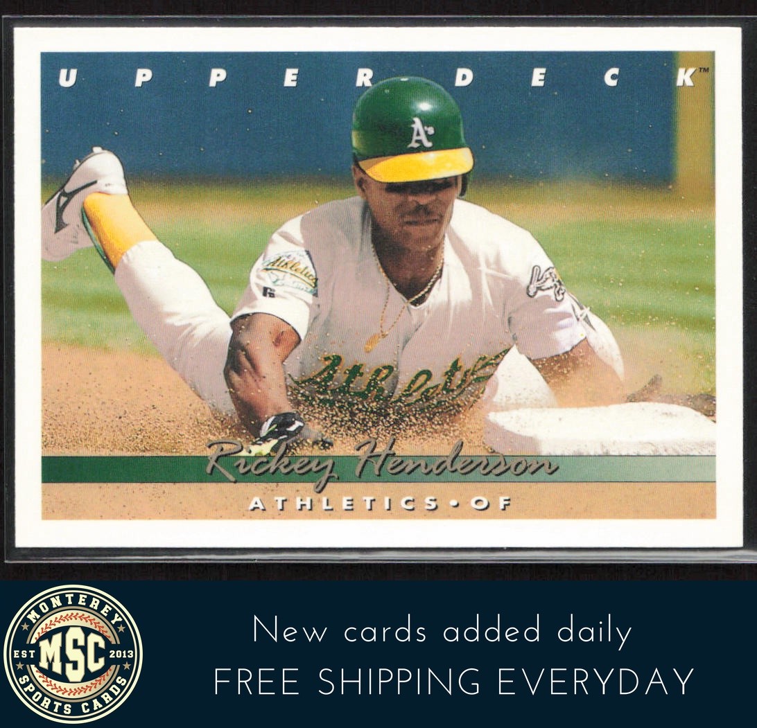 Rickey Henderson 1993 Upper Deck #136 NM-MT OR BETTER Oakland Athletics
