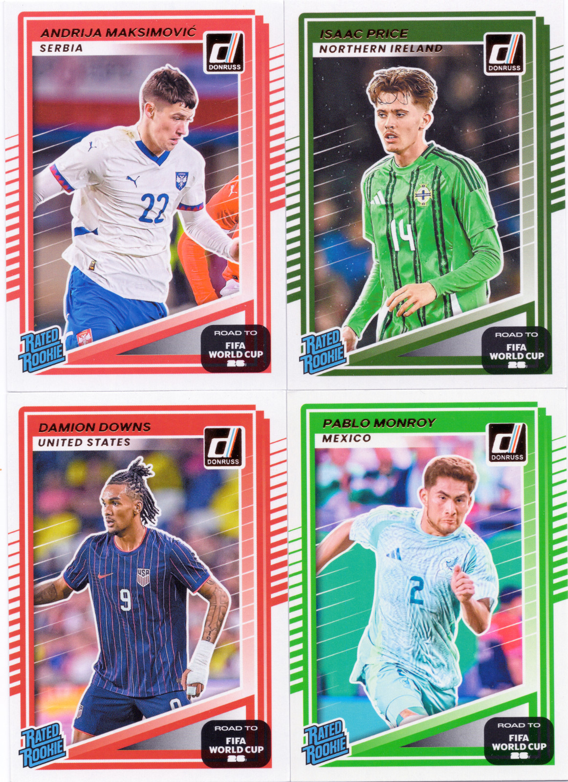 2025-26 Donruss Road to FIFA World Cup #1-250 You Pick 2+ Cards Free Ship Soccer
