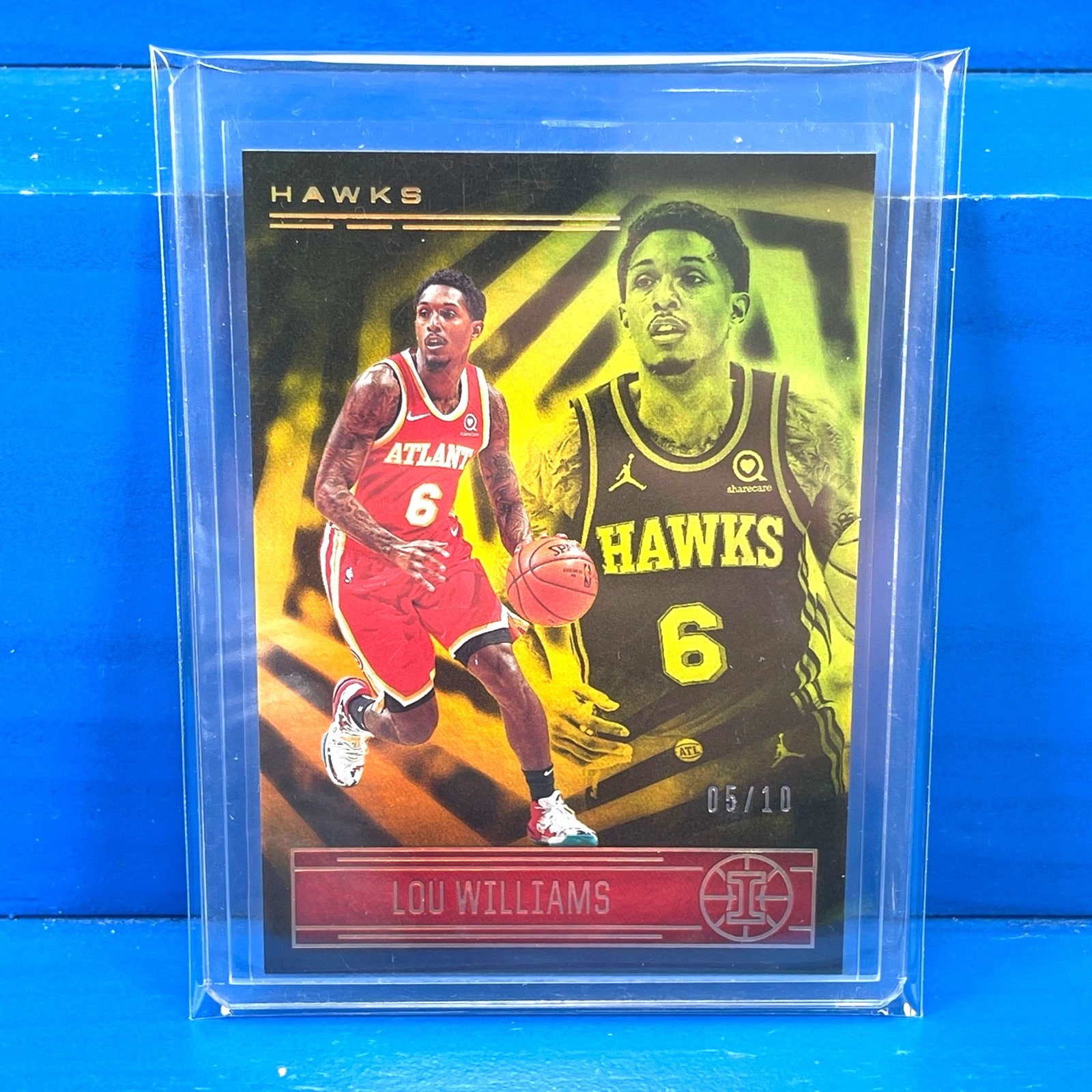LOU WILLIAMS 2020 Panini Illusions #46 Trophy Collection GOLD SSP SP /10 Hawks