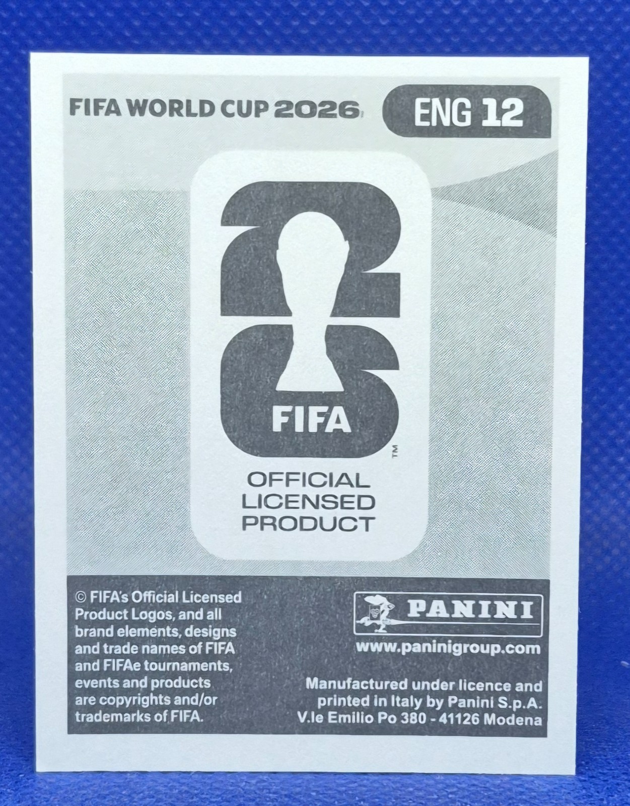 2026 Panini FIFA World Cup Sticker Cole Palmer #ENG 12 – England