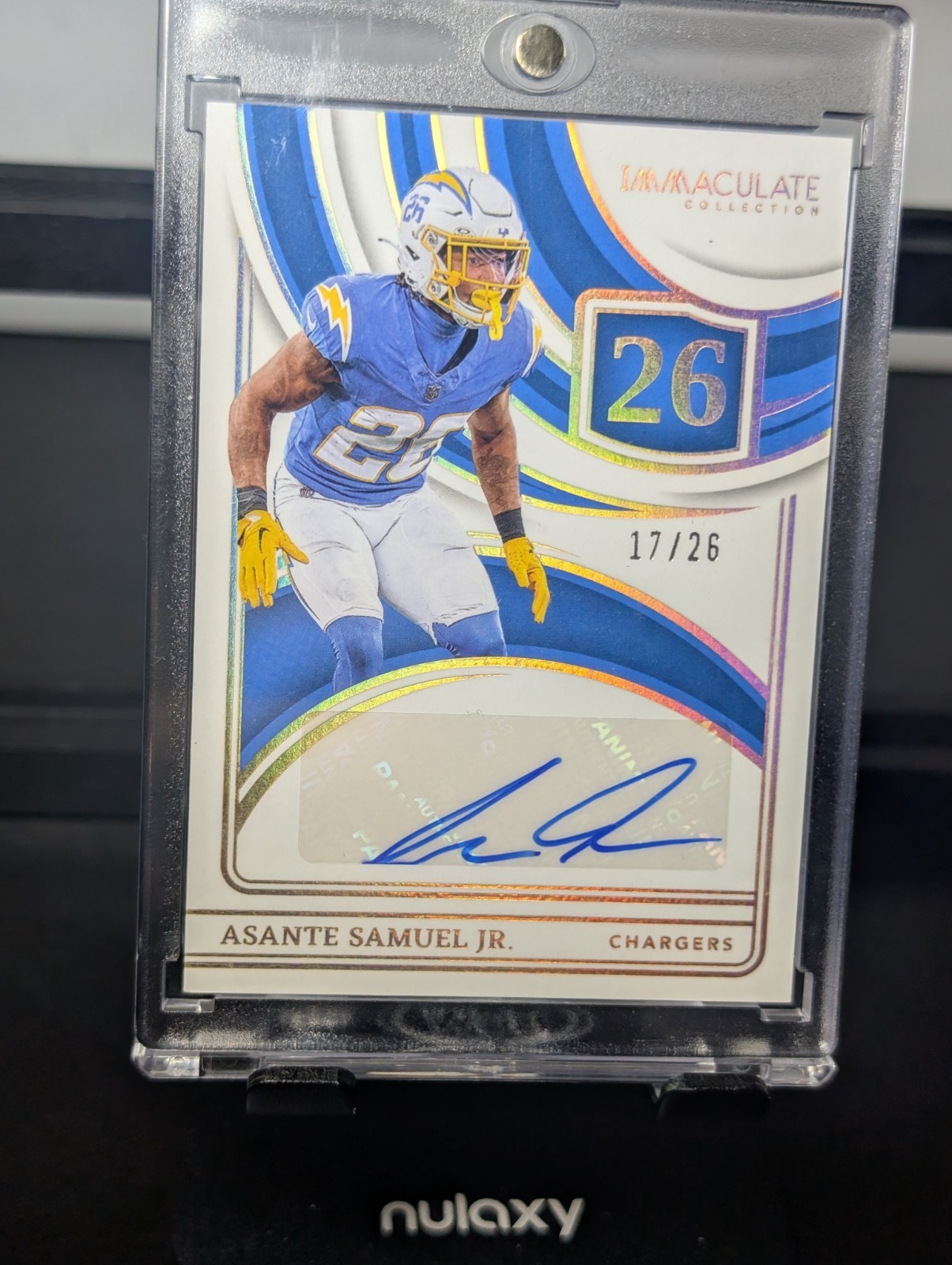 2024 Panini Immaculate Asante Samuel Jr Auto /26 Chargers INS-ASJ