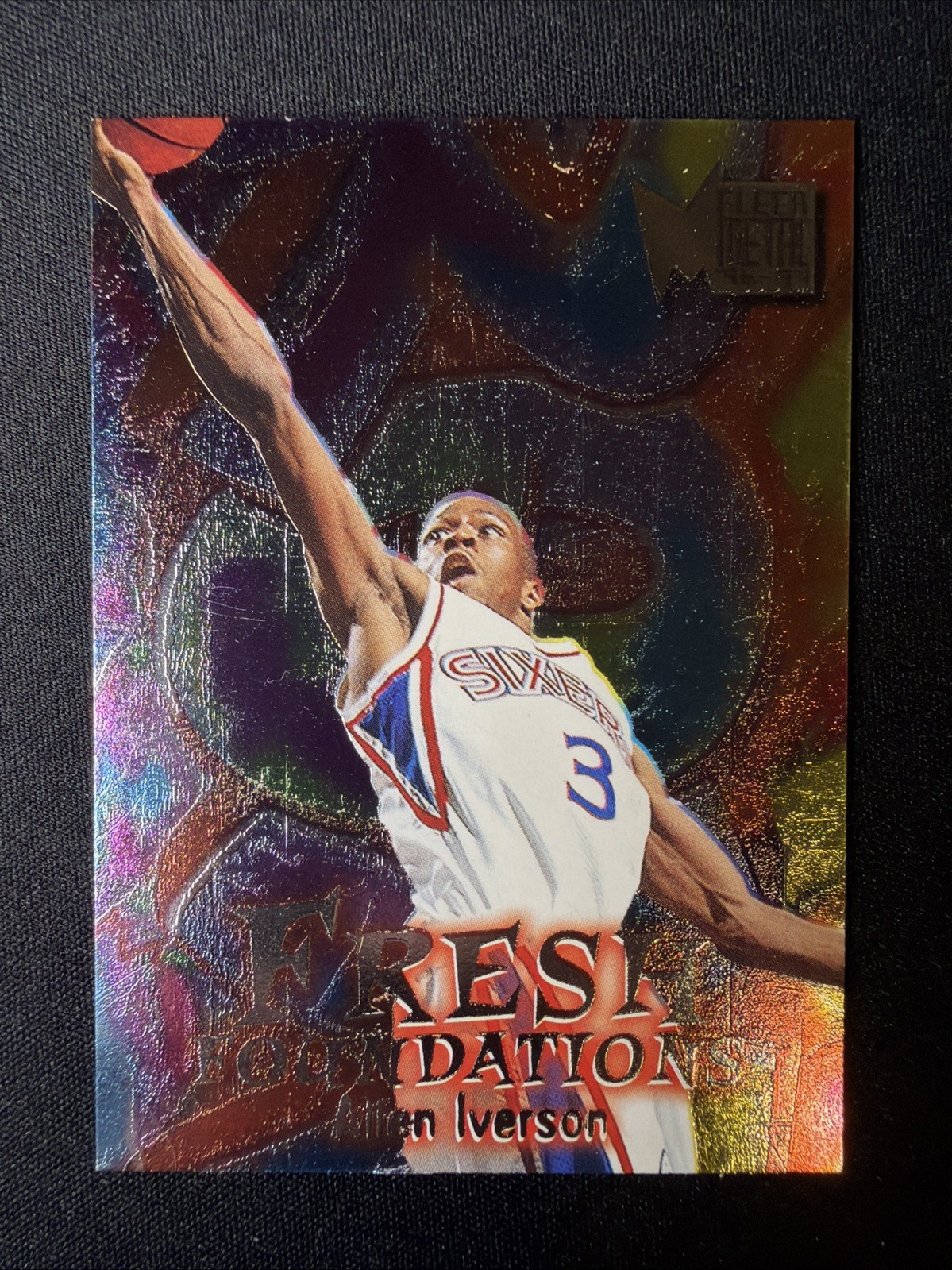 1996-97 Fleer Metal Fresh Foundations Allen Iverson #236 RC Philadelphia 76’ers
