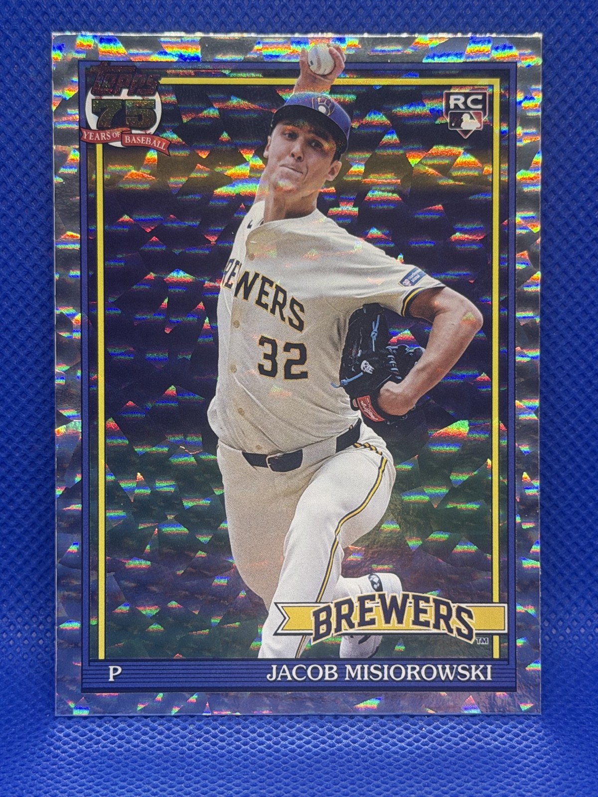 2026 Topps Series 1 1991 Jacob Misiorowski #T91-74 Crackle Foil Rookie RC