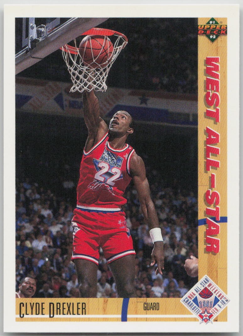 Clyde Drexler 1991-92 #53 Upper Deck Portland Trail Blazers NM