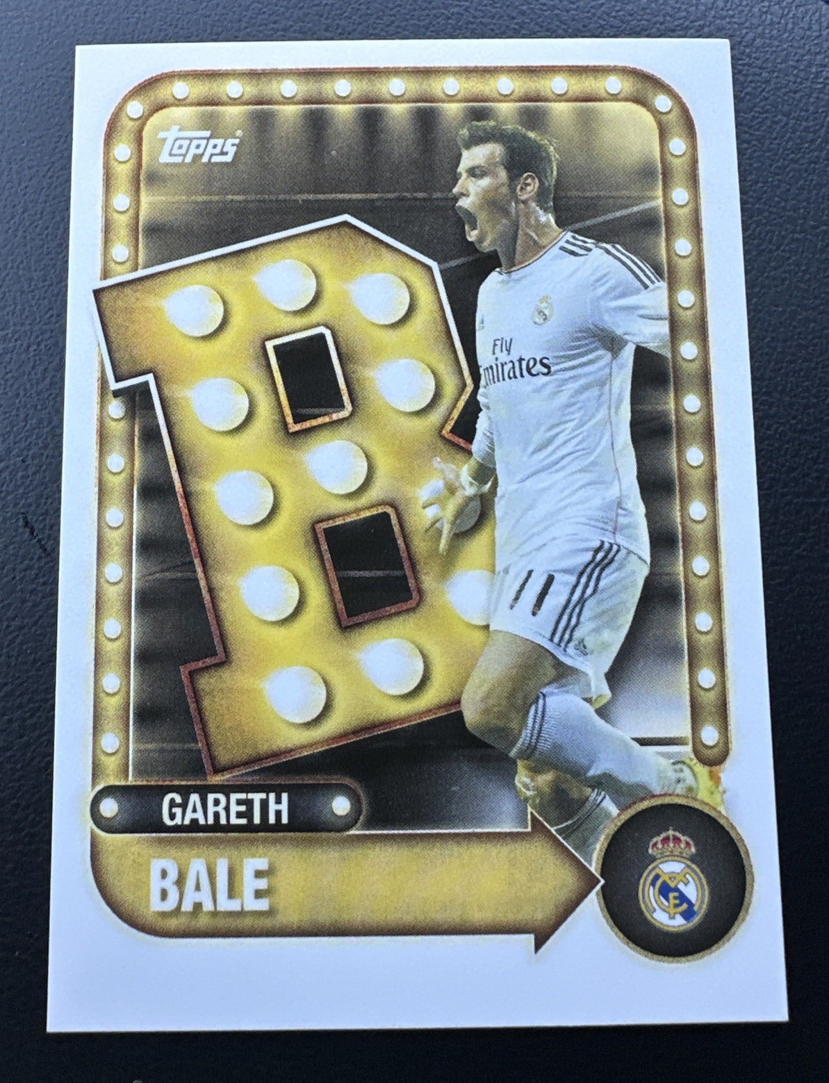 2025-26 Gareth Bale Name in Lights #30 Topps REAL MADRID Collector Tin