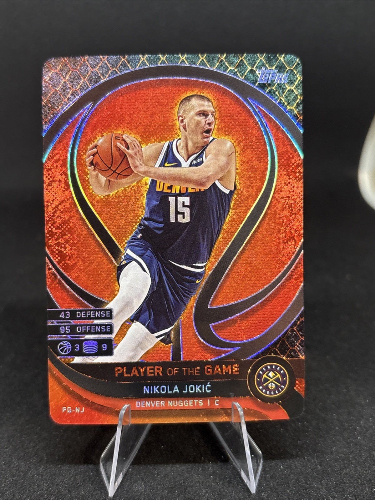 NIKOLA JOKIC 2025 MATCH ATTAX PLAYER OF THE GAME #PG-NJ DENVER NUGGETS